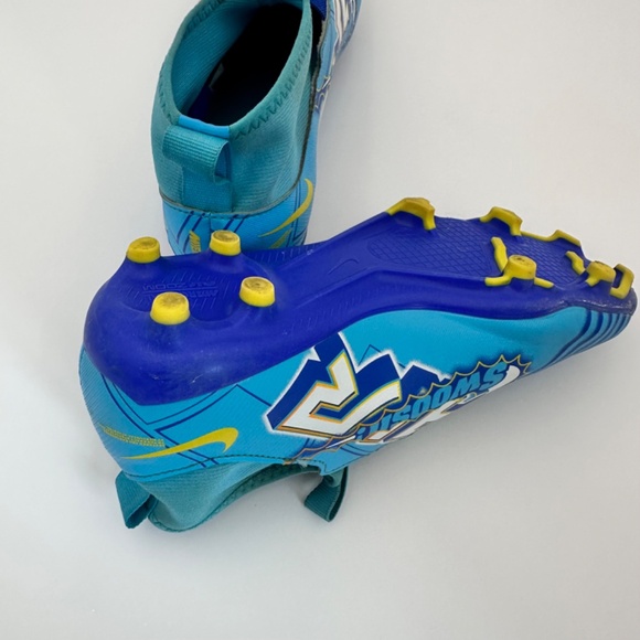 Nike Zoom Mercurial Swoosh Pull On Blue Soccer Cleats Youth Size 5.5 - Picture 8 of 10